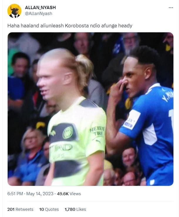 Allan_nyash allannyash haha haaland aliunleash korobosta ndio afunge heady 6.51