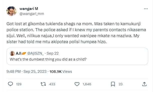 Wangari m wangari_mm got lost at gikomba tukienda shags na mom. was taken to kam