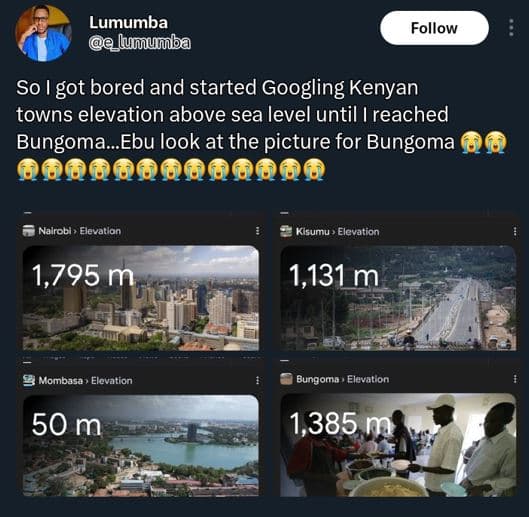 Lumumba 2 lummumiba follow so got bored and started googling kenyan towns elevat