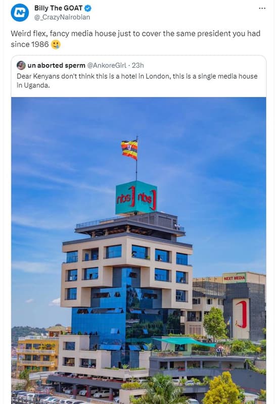 Billy the goat _crazynairobian weird flex fancy media house just to cover the sa