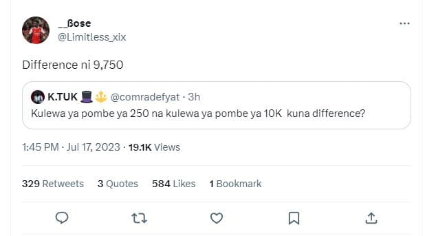 Bose limitless_xix difference ni 9,750 ktuk comradefyat 3h kulewa ya pombe ya 25