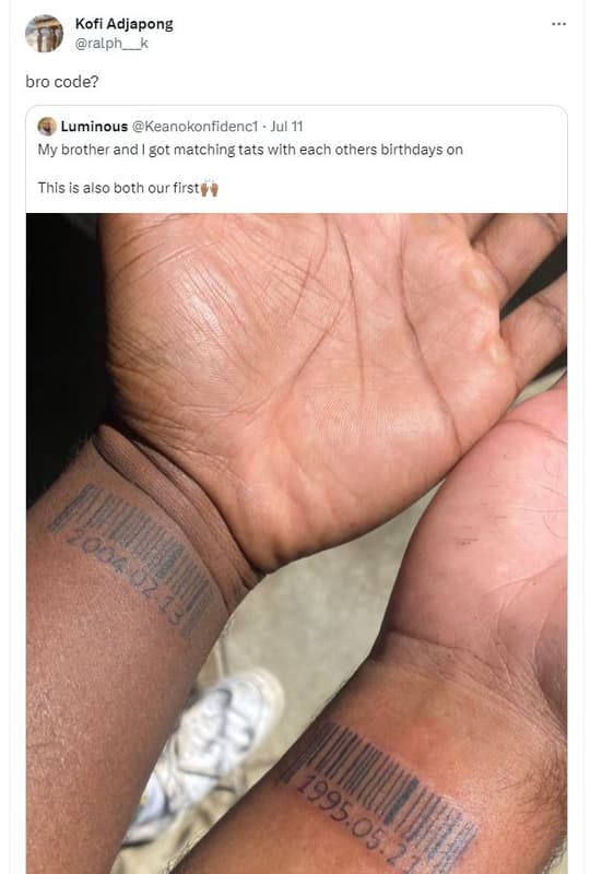 Kofi adjapong ralph bro code? luminous keanokonfidencl jul 11 my brother and got