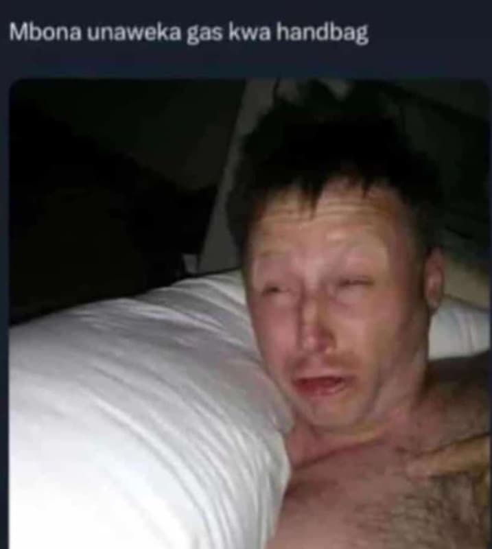 Mbona unaweka gas kwa handbag
