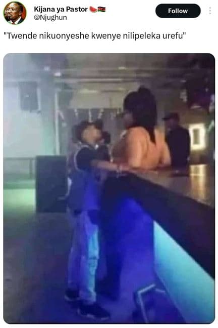 Kijana ya pastor njughun follow twende nikuonyeshe kwenye nilipeleka urefu