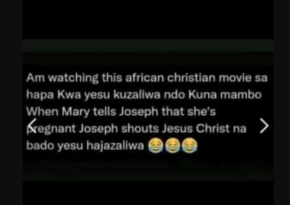 Am watching this african christian movle sa hapa kwa yesu kuzaliwa ndo kuna mamb