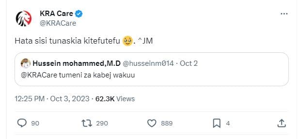 Kra care kracare hata sisi tunaskia kitefutefu jm hussein mohammed m.d husseinm0