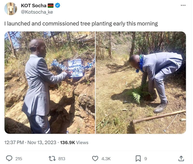 Kot socha kotsocha_ke launched and commissioned tree planting early this morning