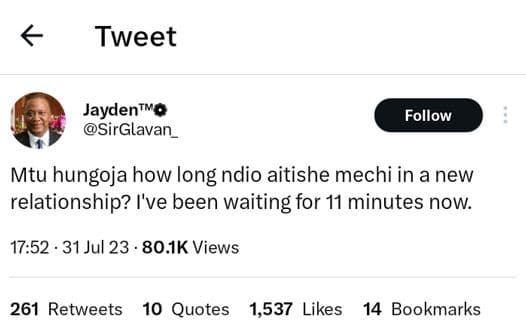 Tweet jaydentvo sirglavan_ follow mtu hungoja how long ndio aitishe mechi in a n