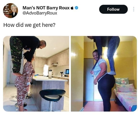 Man's not barry roux advobarryroux follow how did we get here?