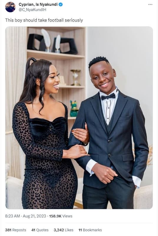 Cyprian is nyakundi c_nyakundih this boy should take football seriously 8.23 am