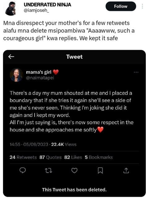 Underrated ninja iamjoseh _ follow mna disrespect your mother's for a few retwee