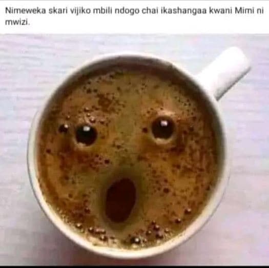 Nimeweka skari vijiko mbıll ndogo chaı ikashangaa kwanı mimi ni mwizı