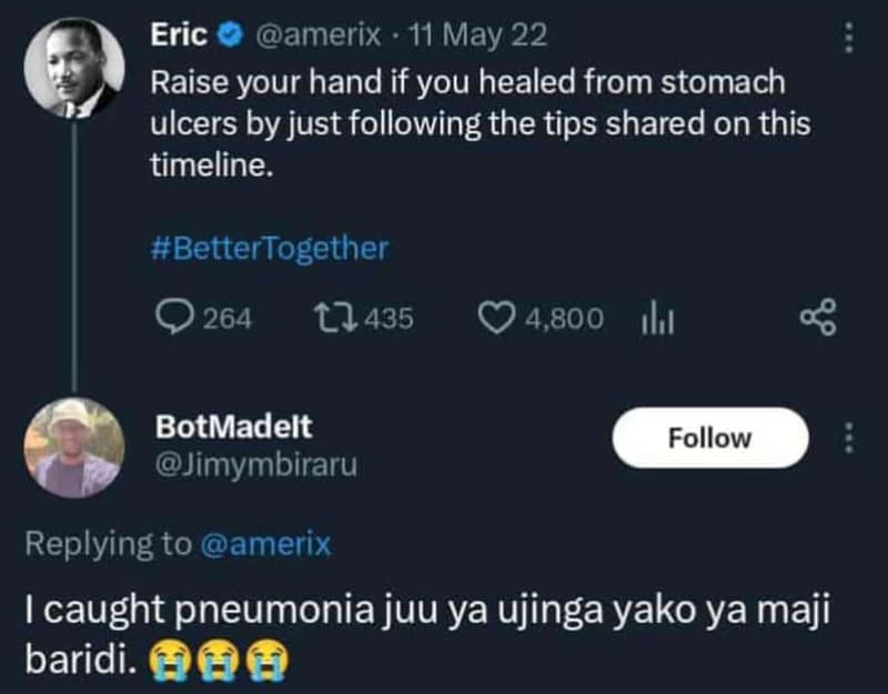 Eric amerix 11 may 22 raise your hand if you healed from stomach ulcers by just