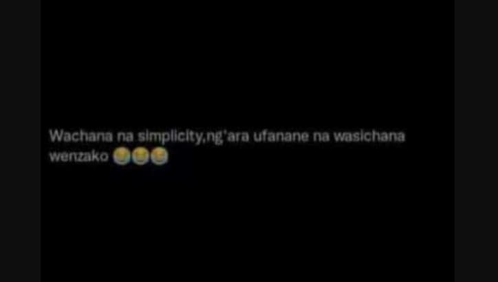 Wachanana slmpllcity ng ara ulanane na wasichana wenzako
