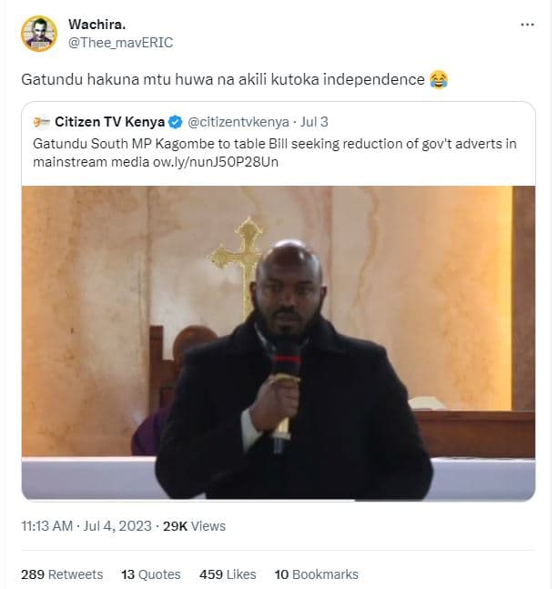 Wachira_ thee_maveric gatundu hakuna mtu huwa na akili kutoka independence citiz