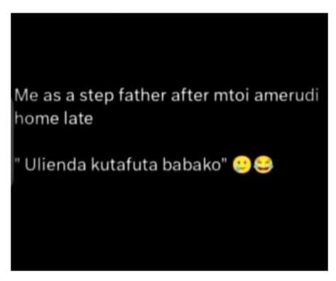 Me as a step father after mtoi amerudi home late ulienda kutafuta babako