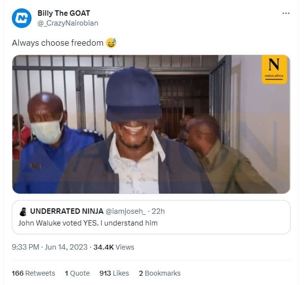 Billy the goat _crazynairobian always choose freedom n underrated ninja iamjoseh