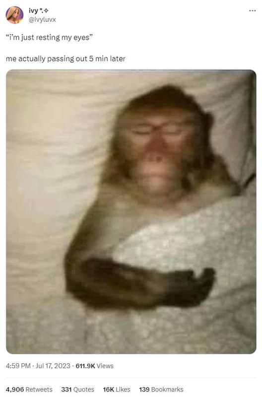 Ivy ivyluvx im just resting my eyes me actually passing out 5 min later 4.59 pm