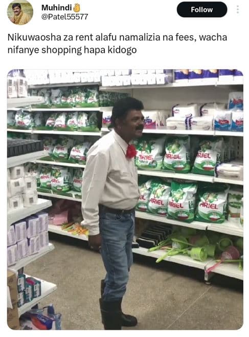 Muhindi patel55577 follow nikuwaosha za rent alafu namalizia na fees, wacha nifa