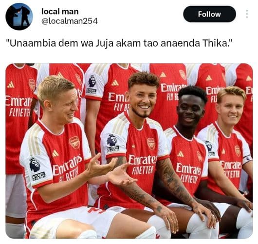 Local man localman254 follow unaambia dem wa juja akam tao anaenda thika emir?t