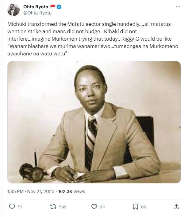 Ohta ryota ohta_ryota michuki transformed the matatu sector single handedly_all