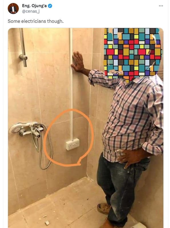 Eng. ojung'a cenas some electricians though.