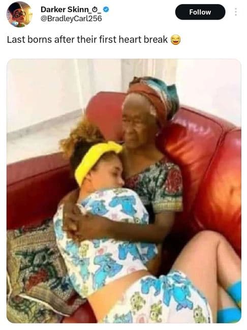 Darker skinn 0 bradleycarl256 follow last borns after their first heart break