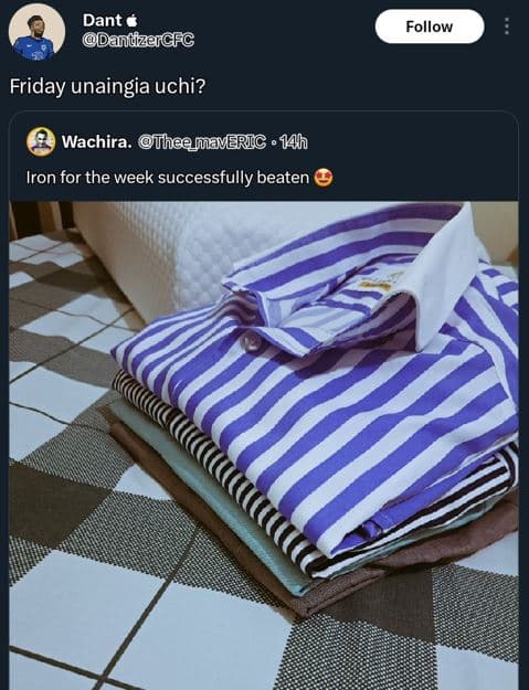 Dant dantizercfc follow friday unaingia uchi? wachira. theęmameric mh iron for t