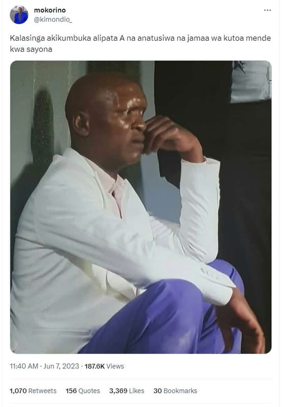 Mokorino kimondio kalasinga akikumbuka alipata a na anatusiwa na jamaa wa kutoa