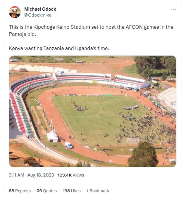 Michael odock odockmike this is the kipchoge keino stadium set to host the afcon