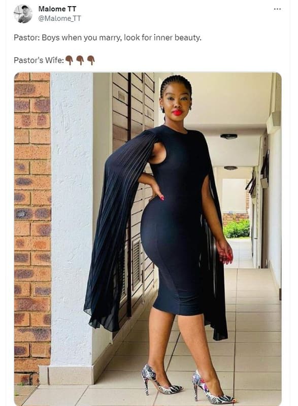 Malome tt malome_tt pastor boys when you marry look for inner beauty. pastor's w