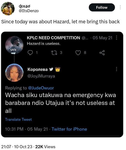 Denzo itsdenzo follow since today was about hazard, let me bring this back kplc