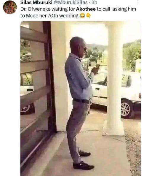 Silas mburuki mburukisilas 3h dr. ofweneke waiting for akothee to call asking hi