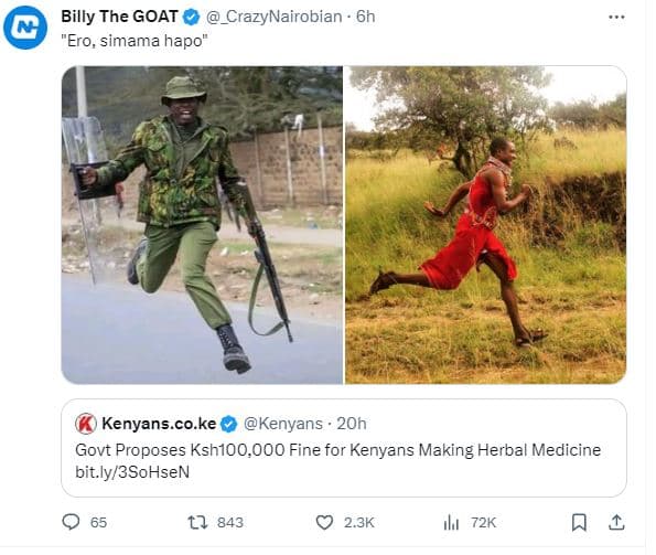 Billy the goat crazynairobian ero, simama hapo kenyans.co.ke kenyans 2oh govt pr