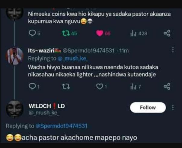 Nimeeka coins kwa hio kikapu ya sadaka pastor akaanza kupumua kwa nguvu ll15 ahu