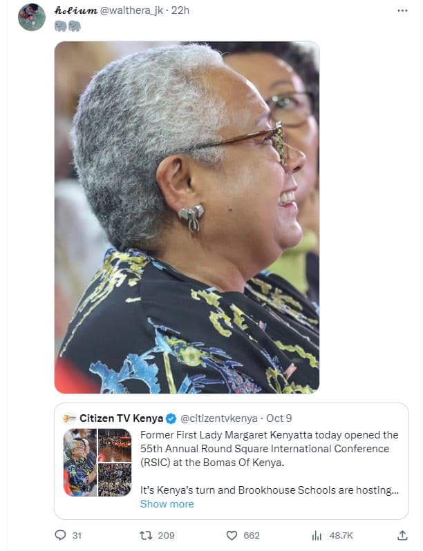 Ceium waithera_jk 22h citizen tv kenya citizentvkenya oct 9 former first lady ma