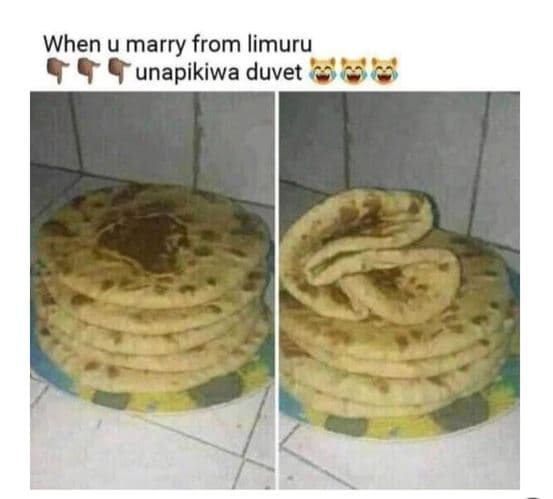 When u marry from limuru unapikiwa duvet
