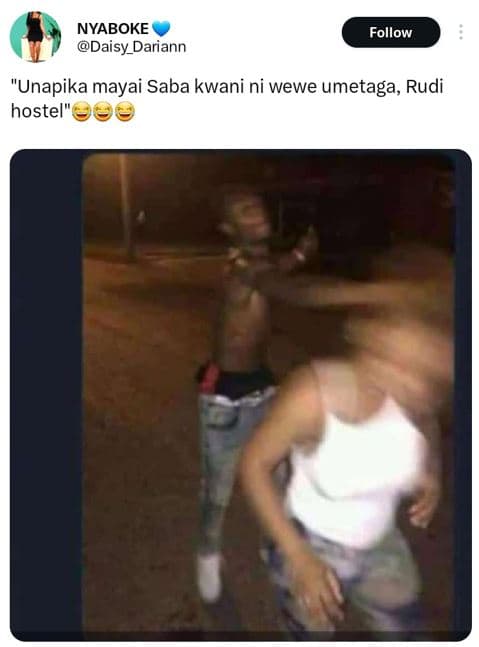 Nyaboke daisy_dariann follow unapika mayai saba kwani ni wewe umetaga, rudi host