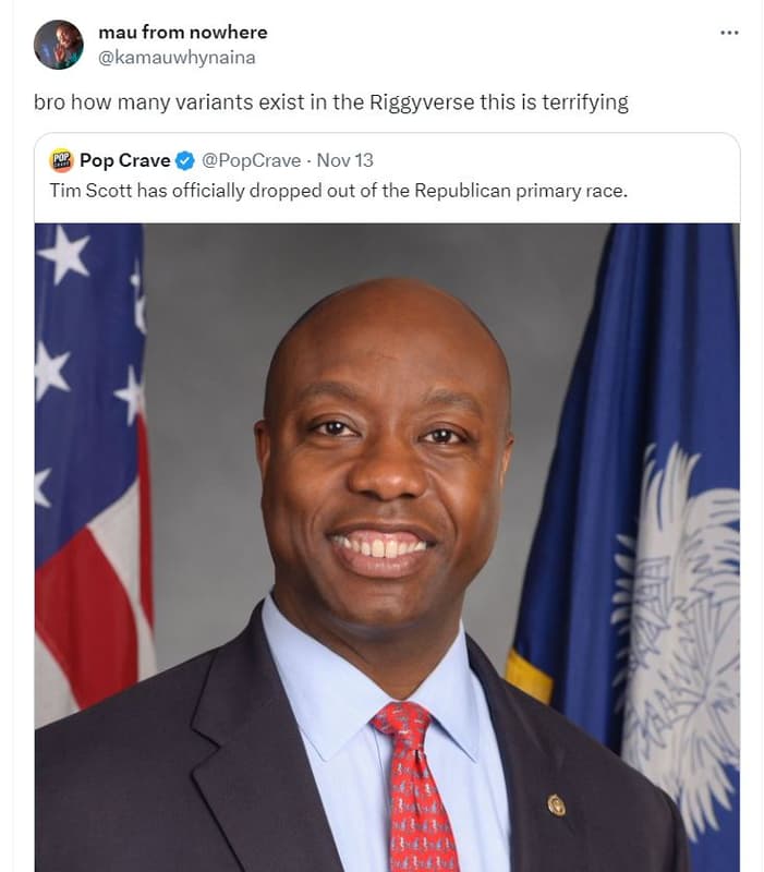 Mau from nowhere kamauwhynaina bro how many variants exist in the riggyverse thi