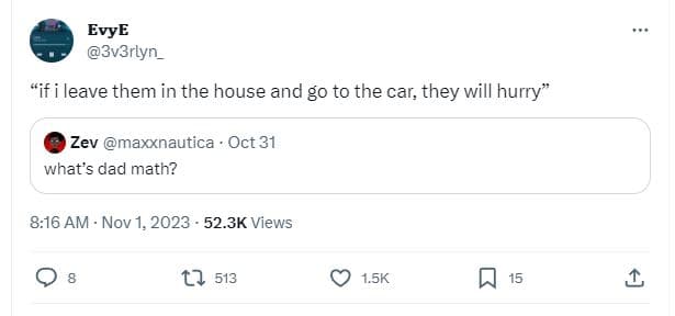 Evye 3v3rlyn_ ifileave them in the house and go to the car they will hurry zev m