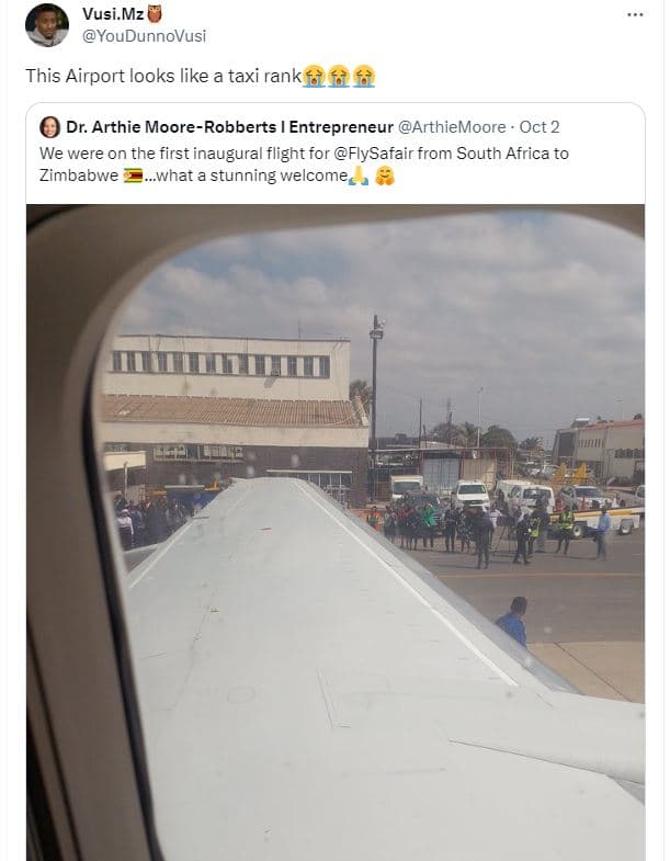 Vusi mz youdunnovusi this airport looks like a taxi rank íà5252 dr. arthie moore