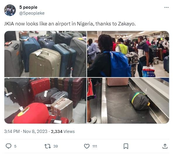5 people 5peopleke jkia now looks like an airport in nigeria thanks to zakayo 3.