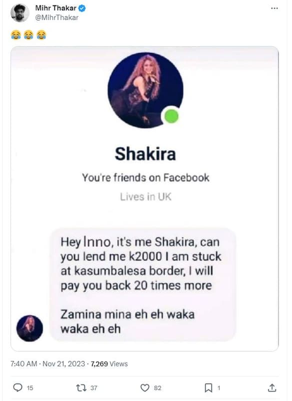 Mihr thakar mihrthakar shakira you re friends on facebook lives in uk hey inno,