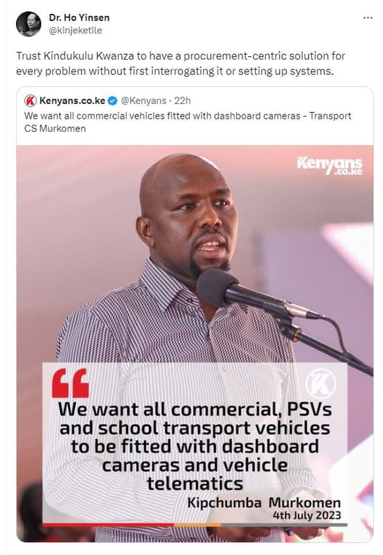 Dr. ho yinsen kinjeketile trust kindukulu kwanza to have a procurementcentric so