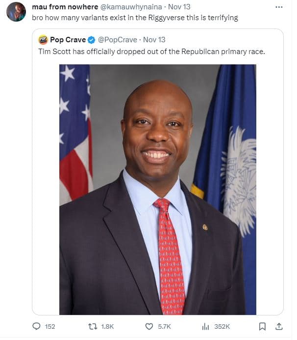 Mau from nowhere kamauwhynaina nov 13 bro how many variants exist in the riggyve