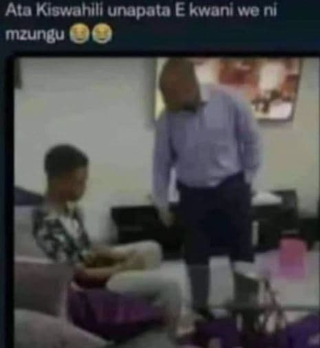 Ata kiswahlll unapata ekwoniwveni mzungu