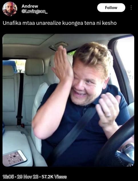 Andrew lovfngson_ follow unafika mtaa unarealize kuongea tena ni kesho .29 nov 2