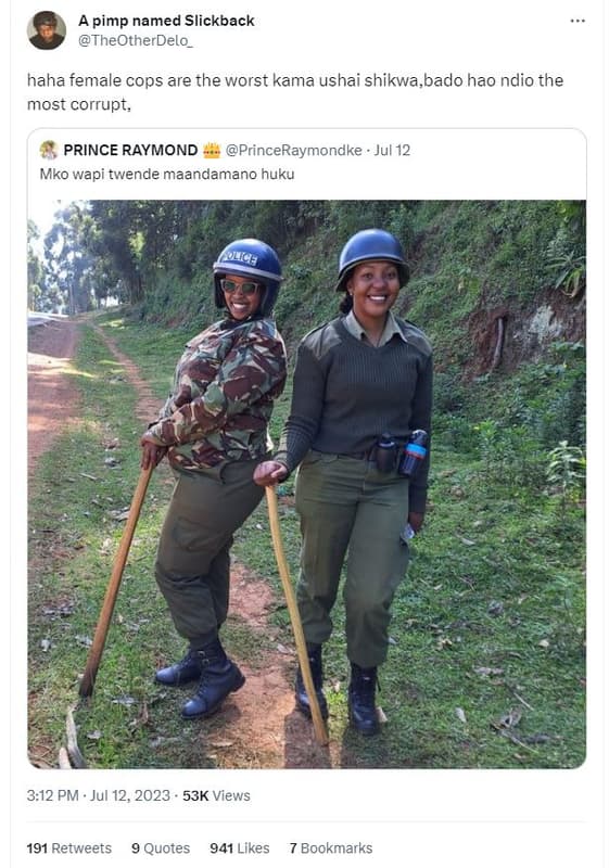 A pimp named slickback theotherdelo_ haha female cops are the worst kama ushai s