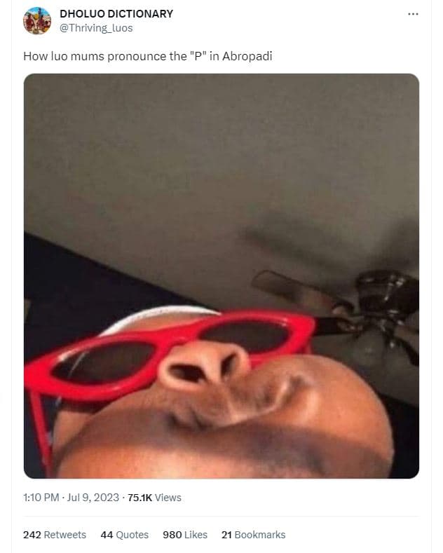 Dholuo dictionary thriving_luos how luo mums pronounce the pin abropadi 110 pm j