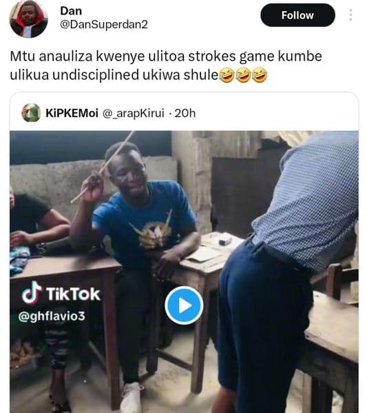 Dan dansuperdan2 follow mtu anauliza kwenye ulitoa strokes game kumbe ulikua und
